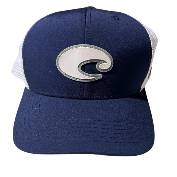 Costa Core Performance Trucker Blue White Hat Men’s - Picture 1 of 5